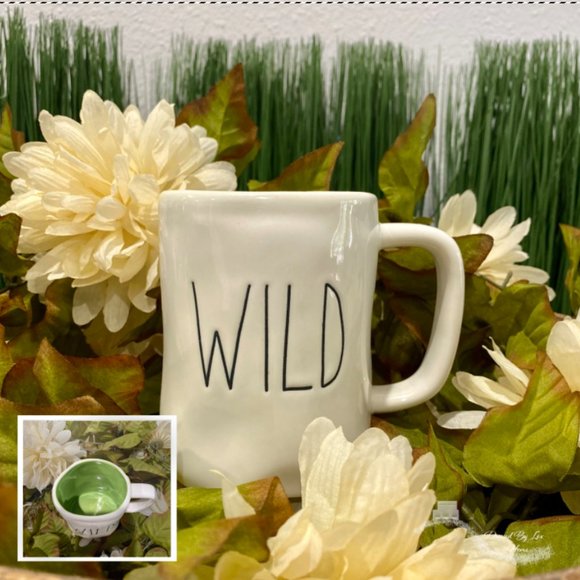 Rae Dunn Other - NWT HTF Rae Dunn WILD Mug Green inside
